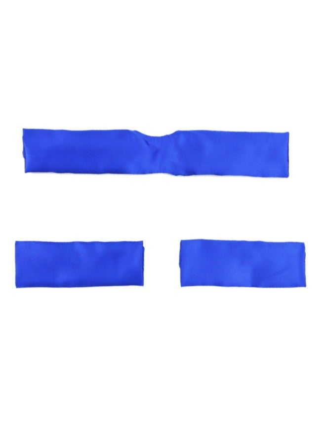 welsoon Satin CPAP Strap Covers Silky CPAP Headgear Cover Set to Protect Hair fit DreamWear or ResMed AirFit CPAP Comfort Face Pads Hair Saver for CPAP (Royal Blue) - Image 3